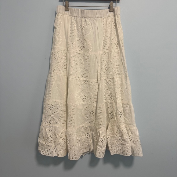 Sundance Ensenada White Skirt Size M - Picture 4 of 10